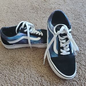 Galaxy low top vans, women's size 6